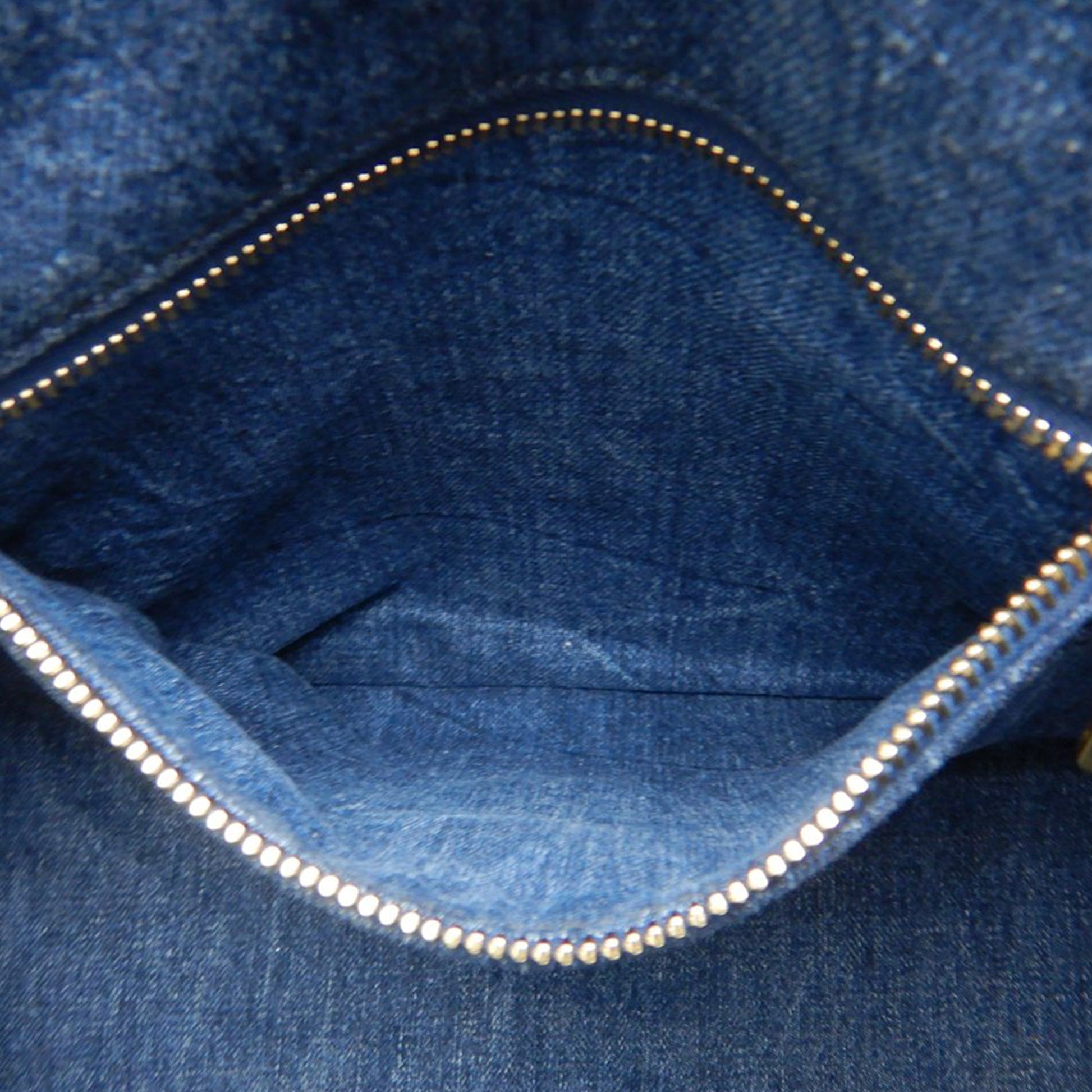 Prada Denim Canapa Logo Satchel