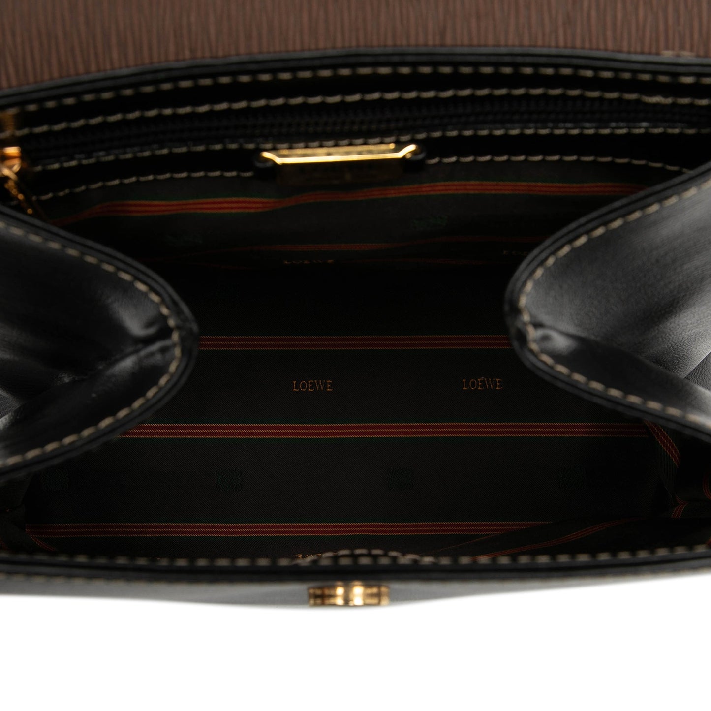 LOEWE Leather Velazquez Twist Satchel