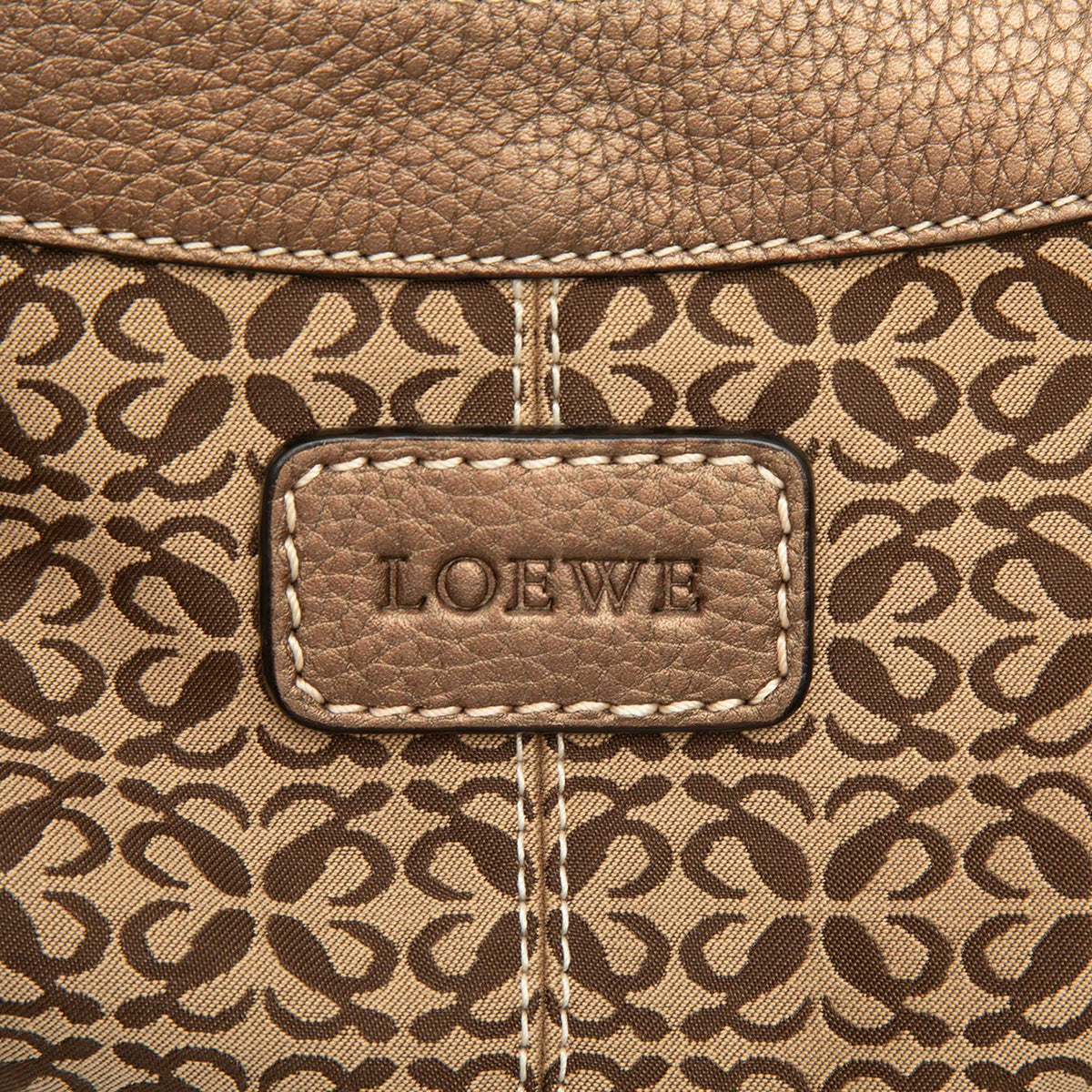 LOEWE Anagram Canvas Shoulder Bag