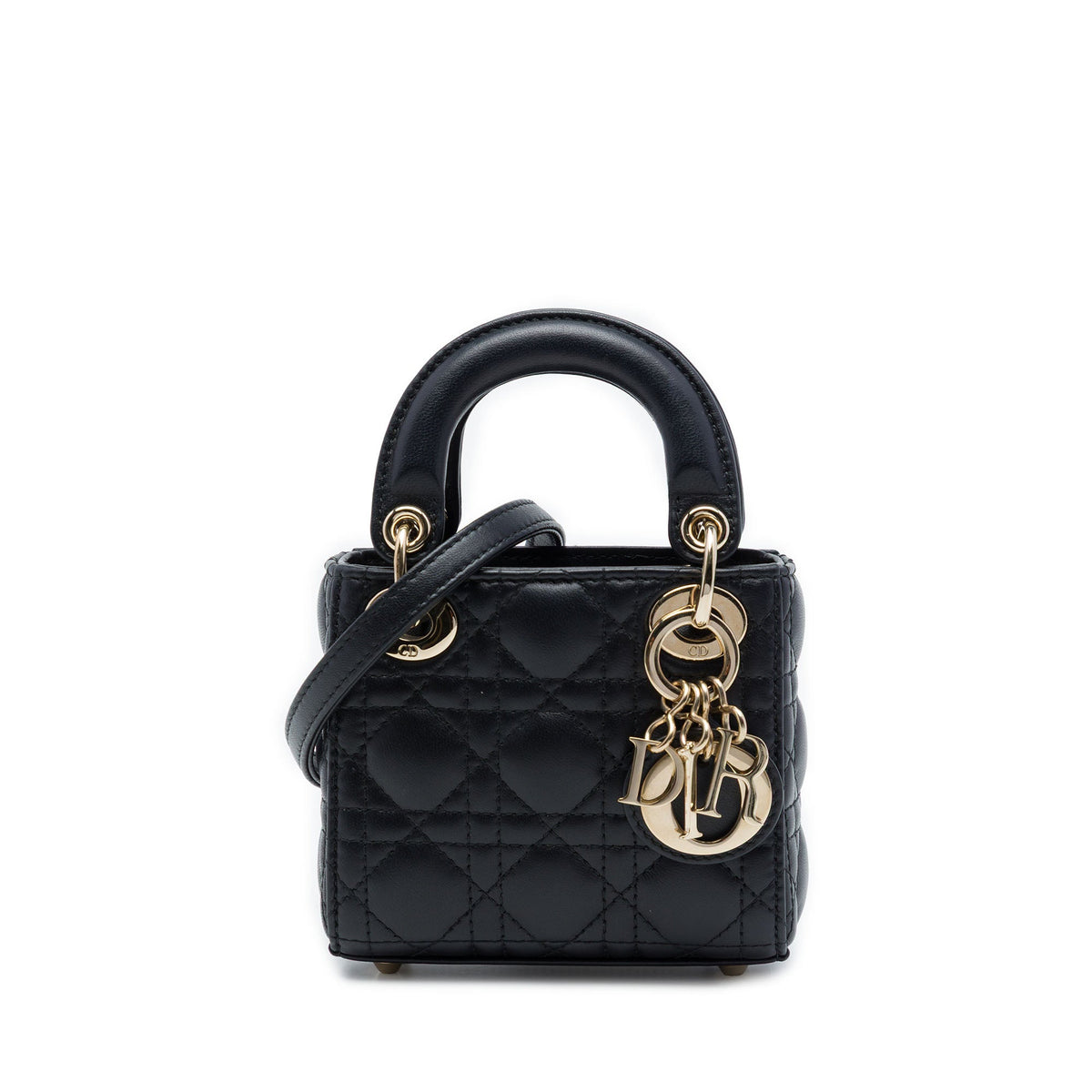 Dior Micro Lambskin Cannage Lady Dior