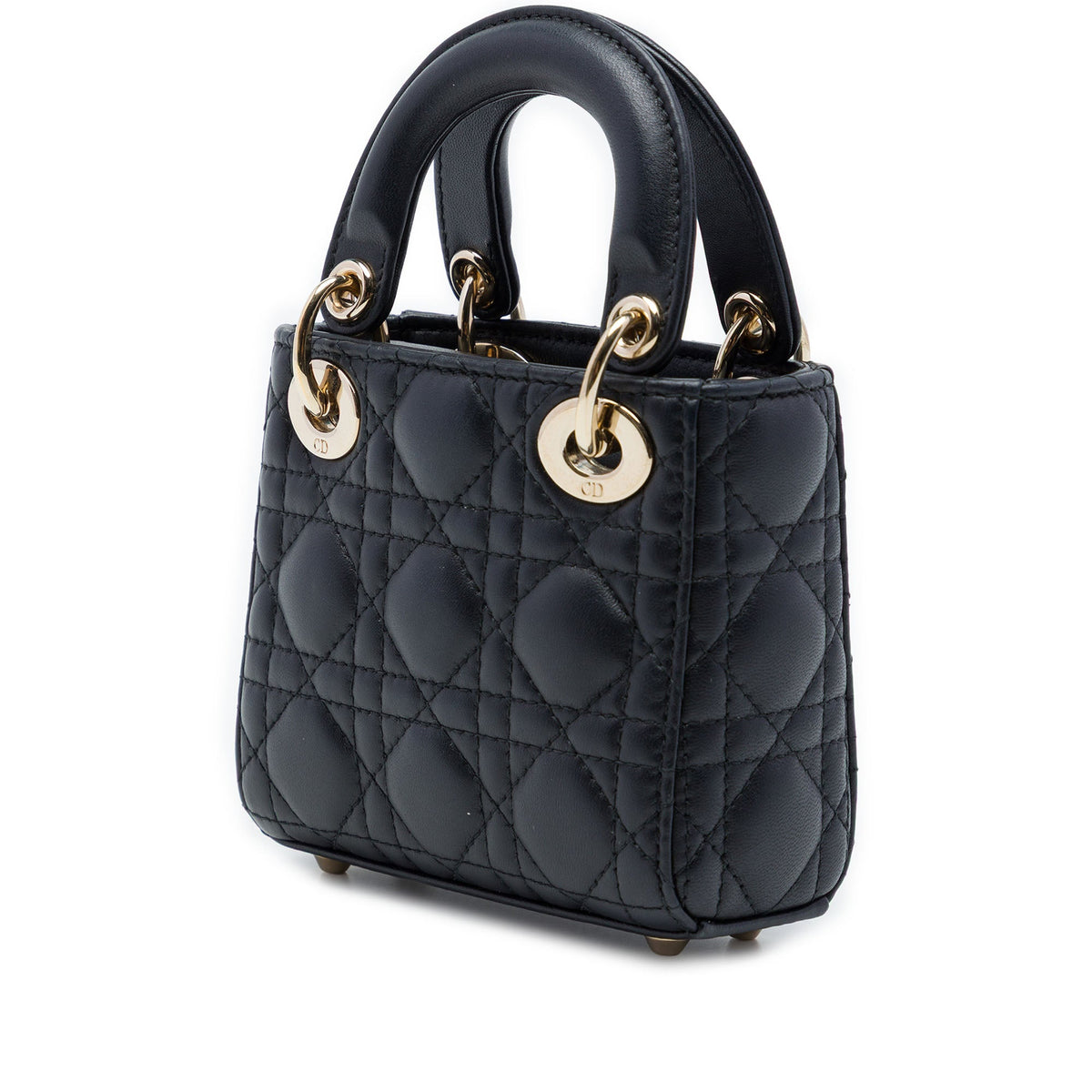 Dior Micro Lambskin Cannage Lady Dior