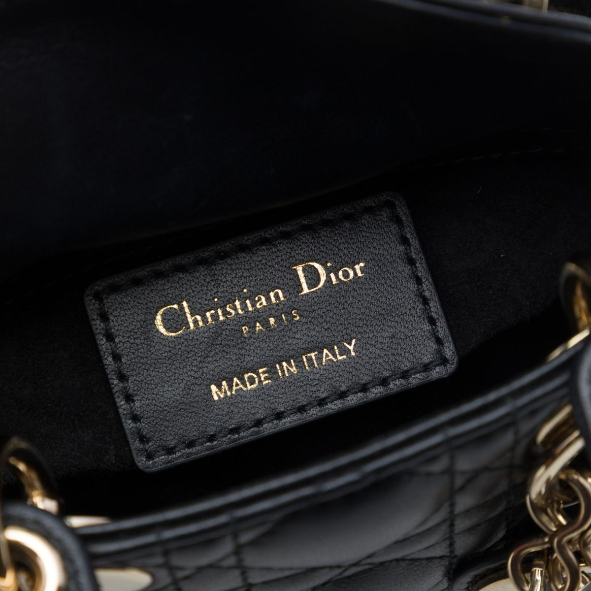 Dior Micro Lambskin Cannage Lady Dior