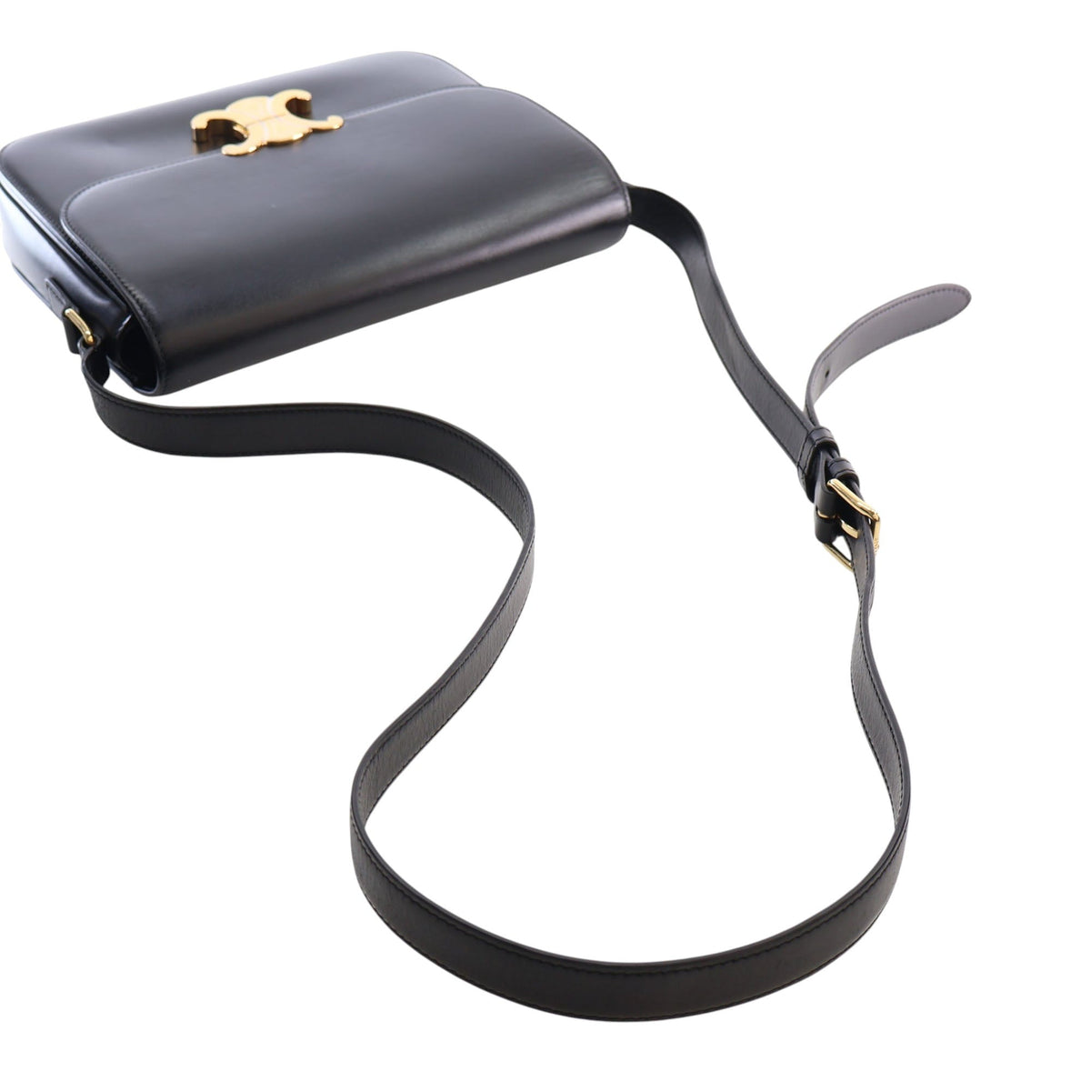 Celine Classique Shiny Calfskin Triomphe Crossbody