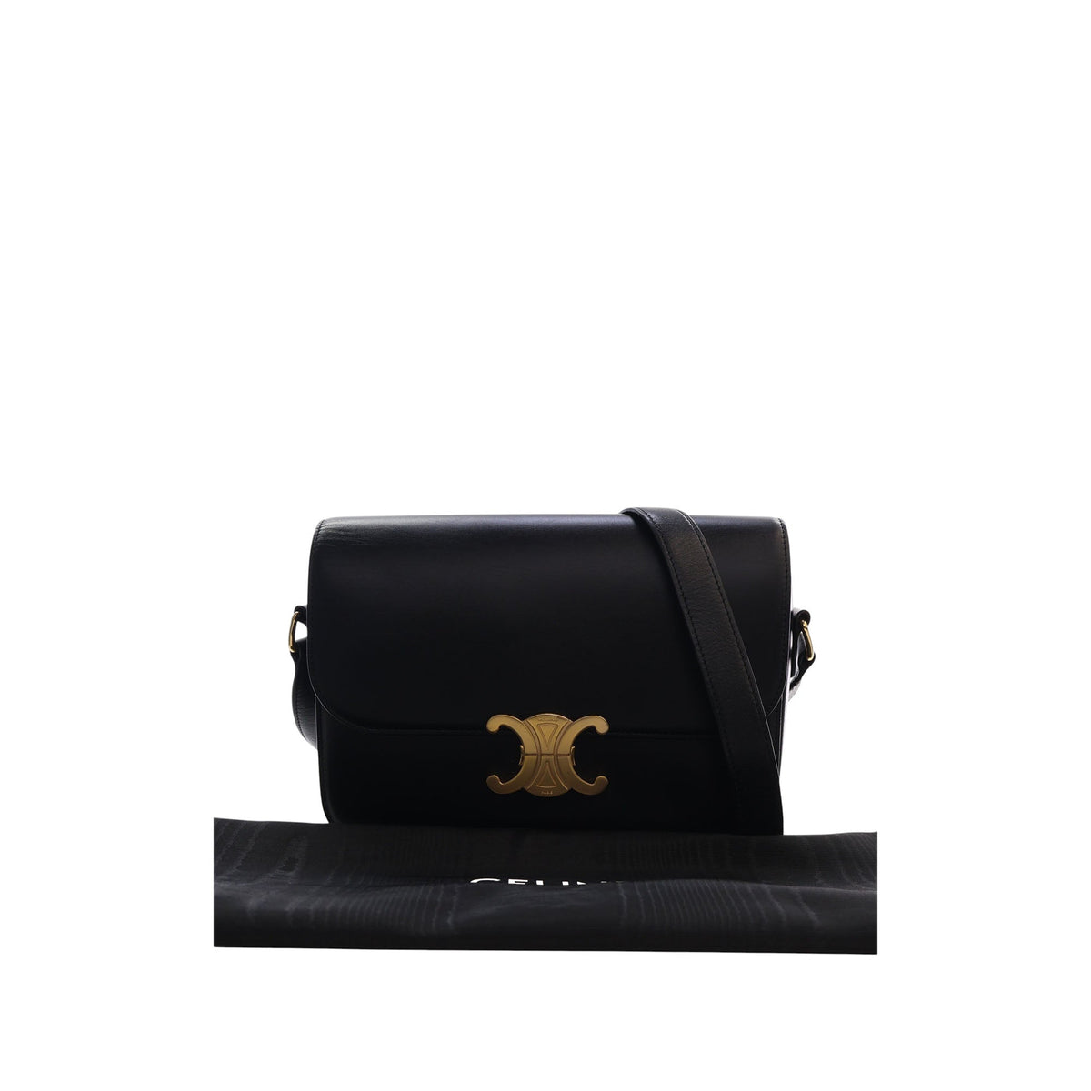 Celine Classique Shiny Calfskin Triomphe Crossbody