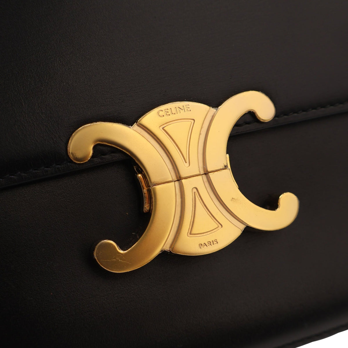 Celine Classique Shiny Calfskin Triomphe Crossbody