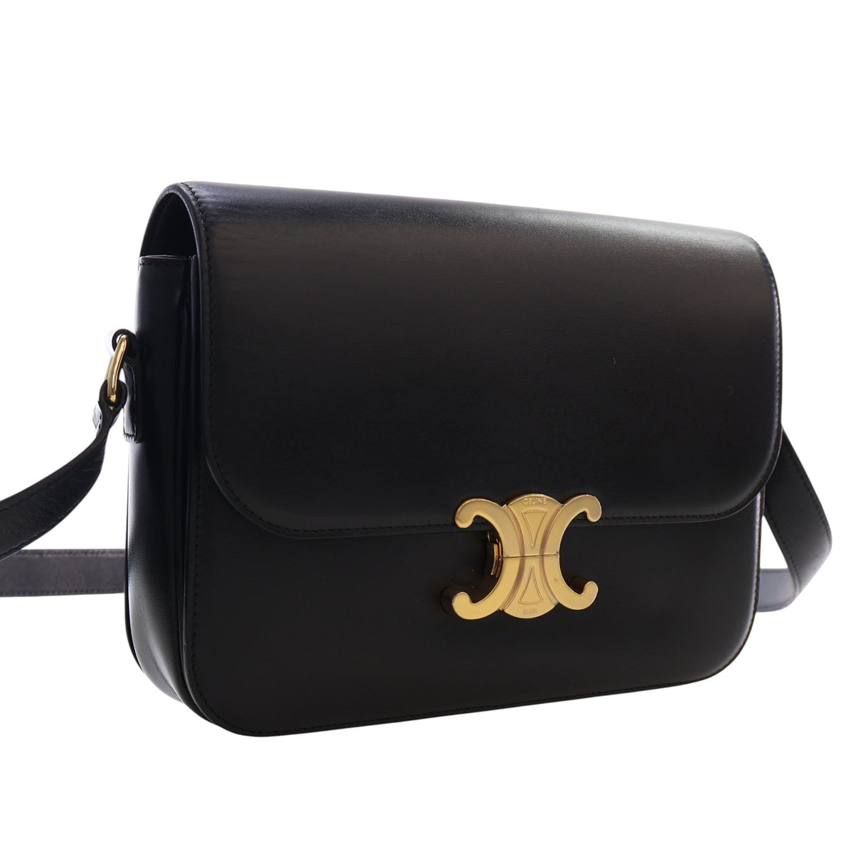 Celine Classique Shiny Calfskin Triomphe Crossbody