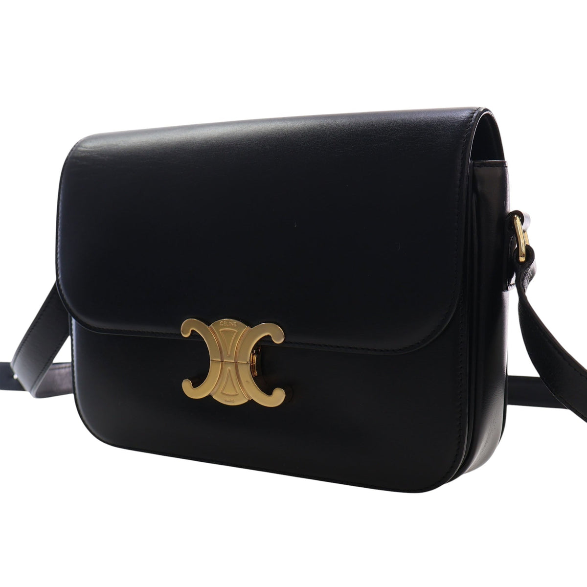 Celine Classique Shiny Calfskin Triomphe Crossbody