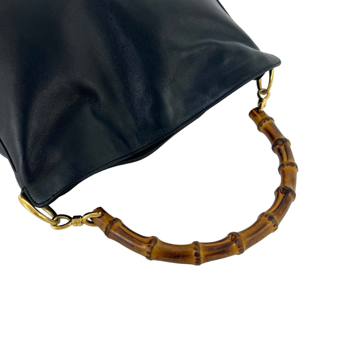 Gucci Calfskin Bamboo Satchel