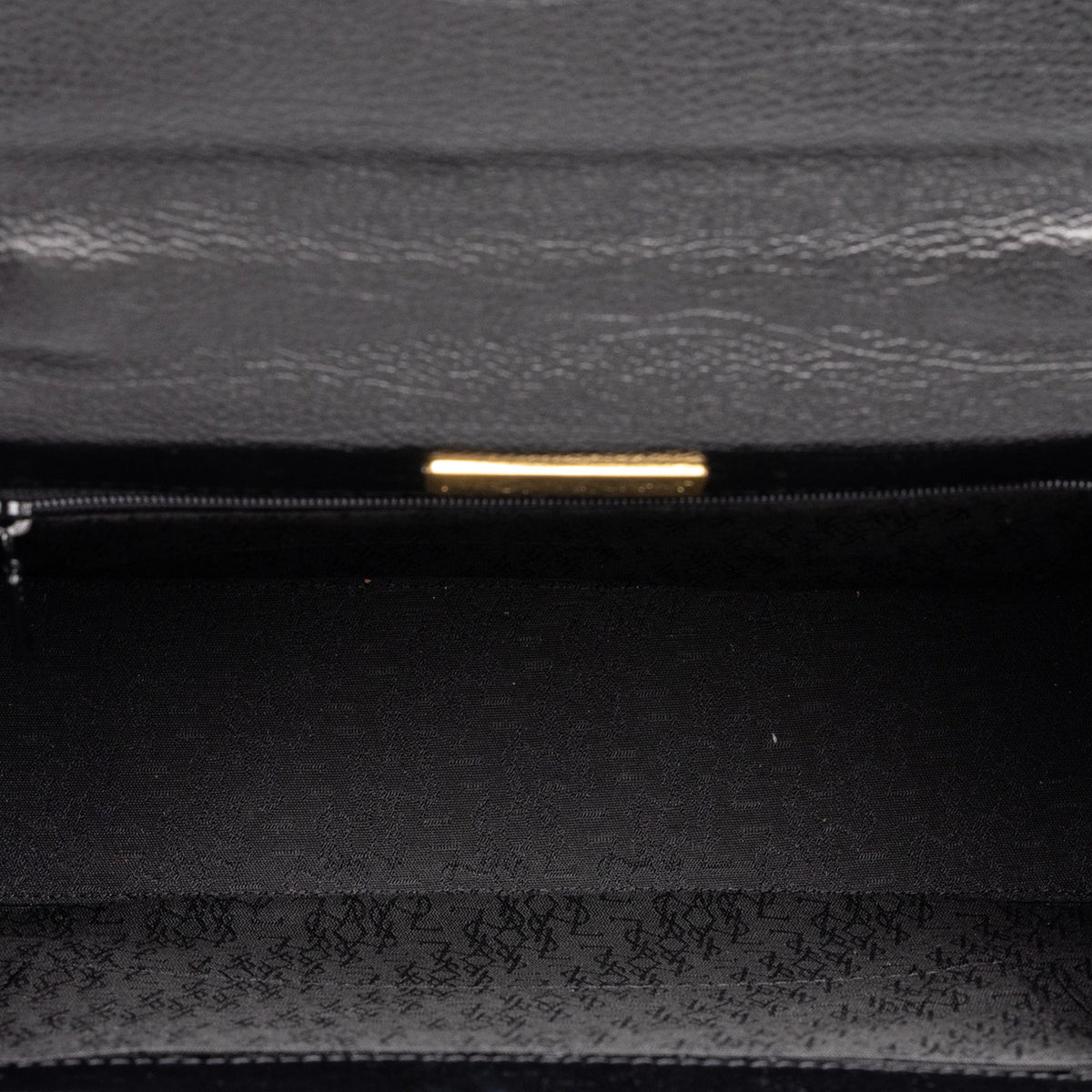 Saint Laurent Textured Leather Monogram Top Handle Bag