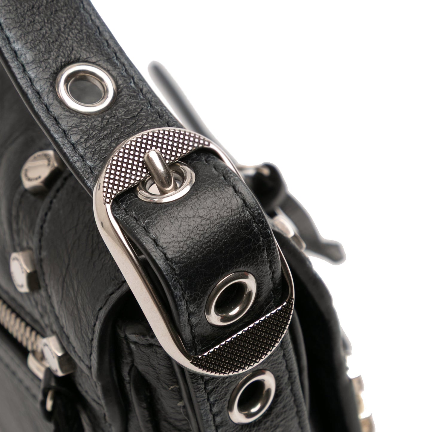 Balenciaga XS Lambskin Motocross Le Cagole Flap Crossbody