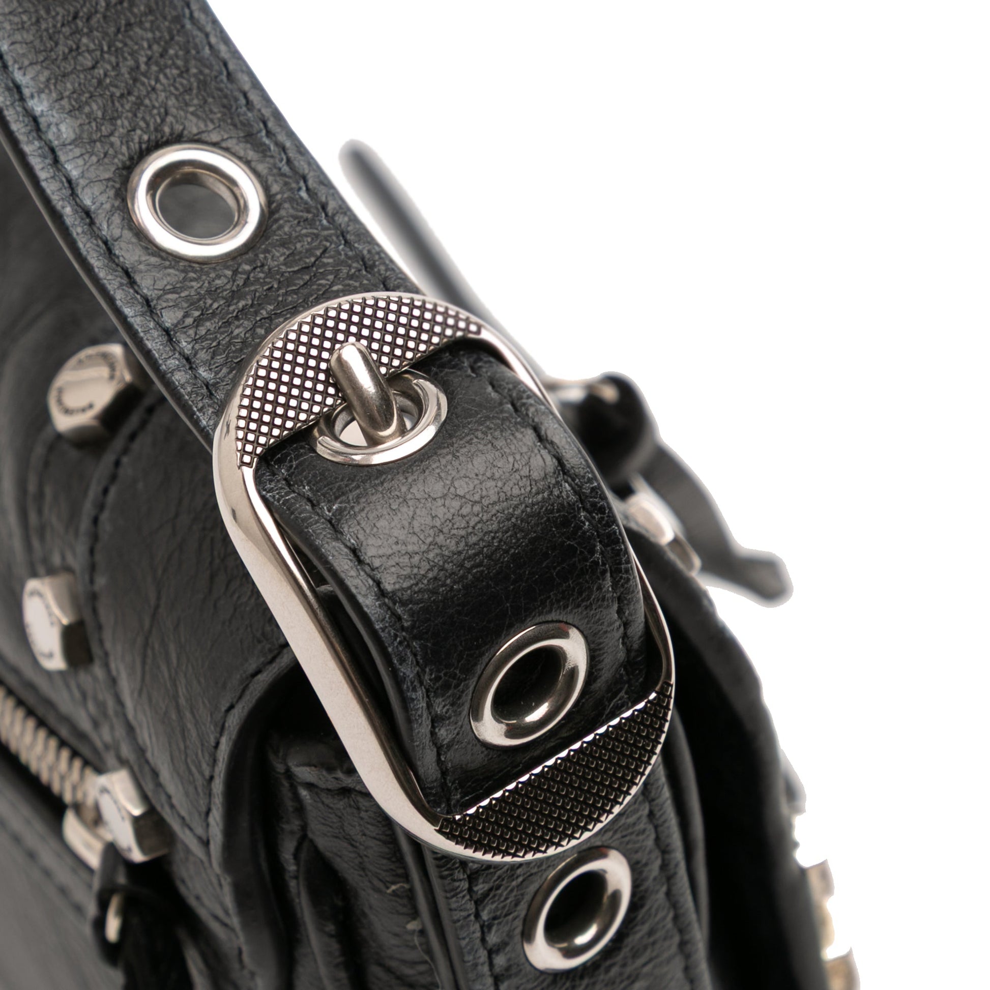 Balenciaga XS Lambskin Motocross Le Cagole Flap Crossbody