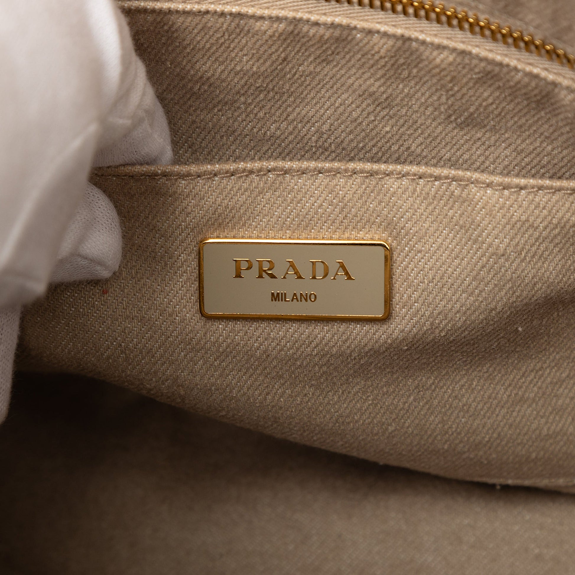 Prada Canvas Canapa Logo Satchel