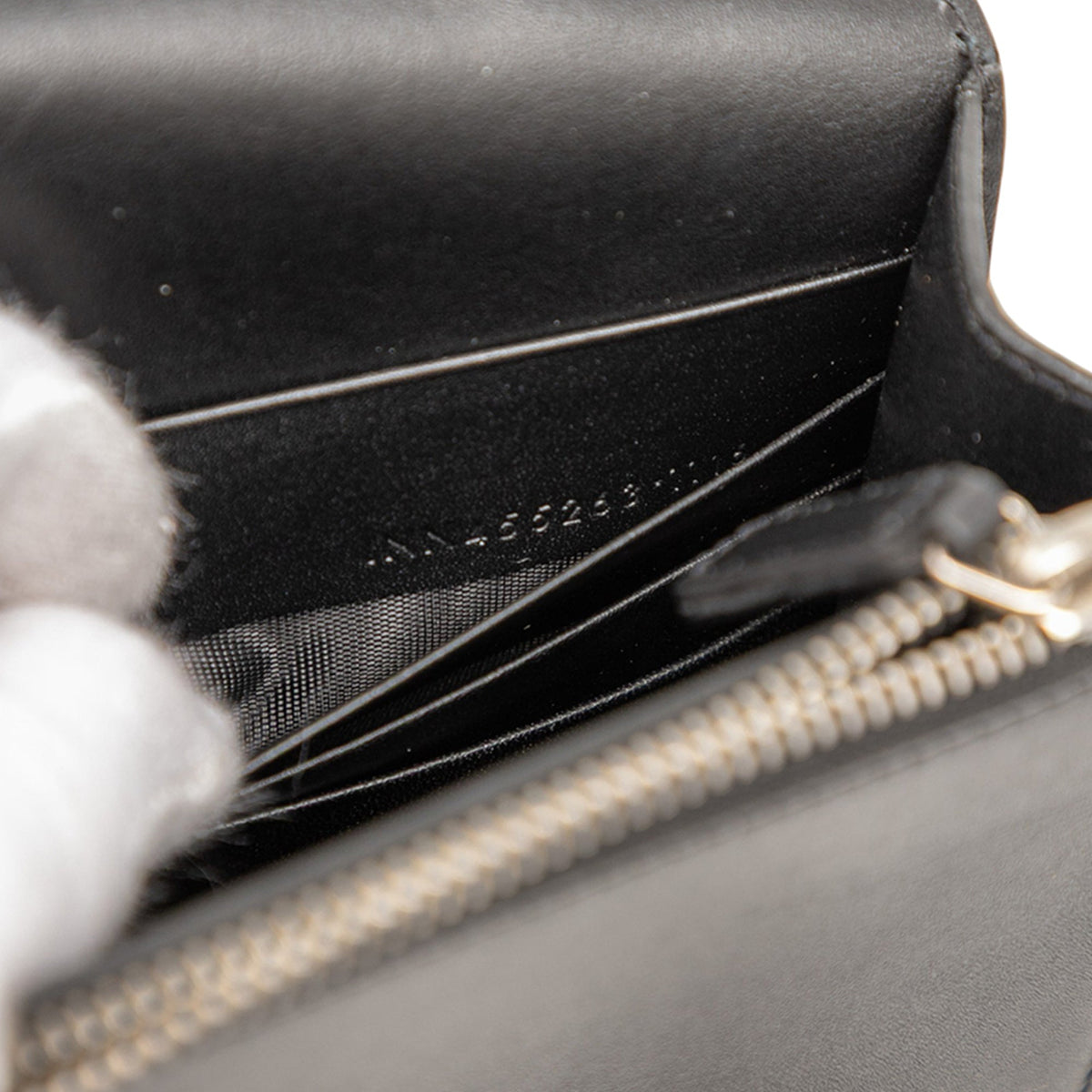 Saint Laurent Calfskin Cloud Star Applique Classic Monogram Kate Tassel Wallet on Chain