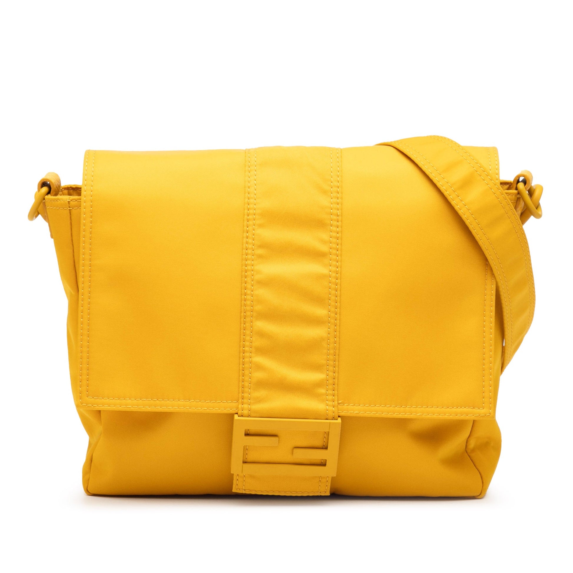 Fendi Medium Econyl Nylon Baguette Crossbody