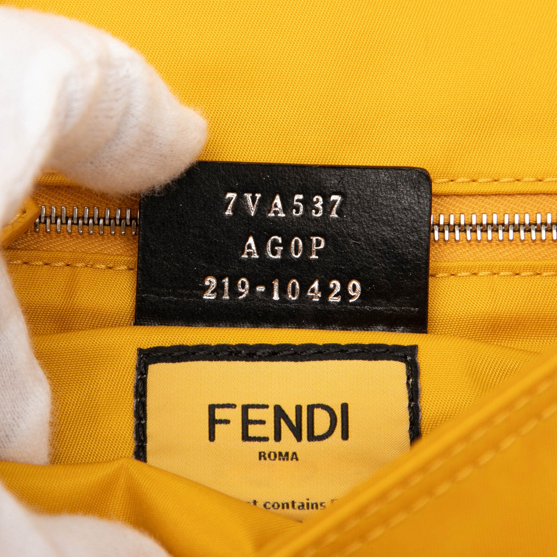 Fendi Medium Econyl Nylon Baguette Crossbody