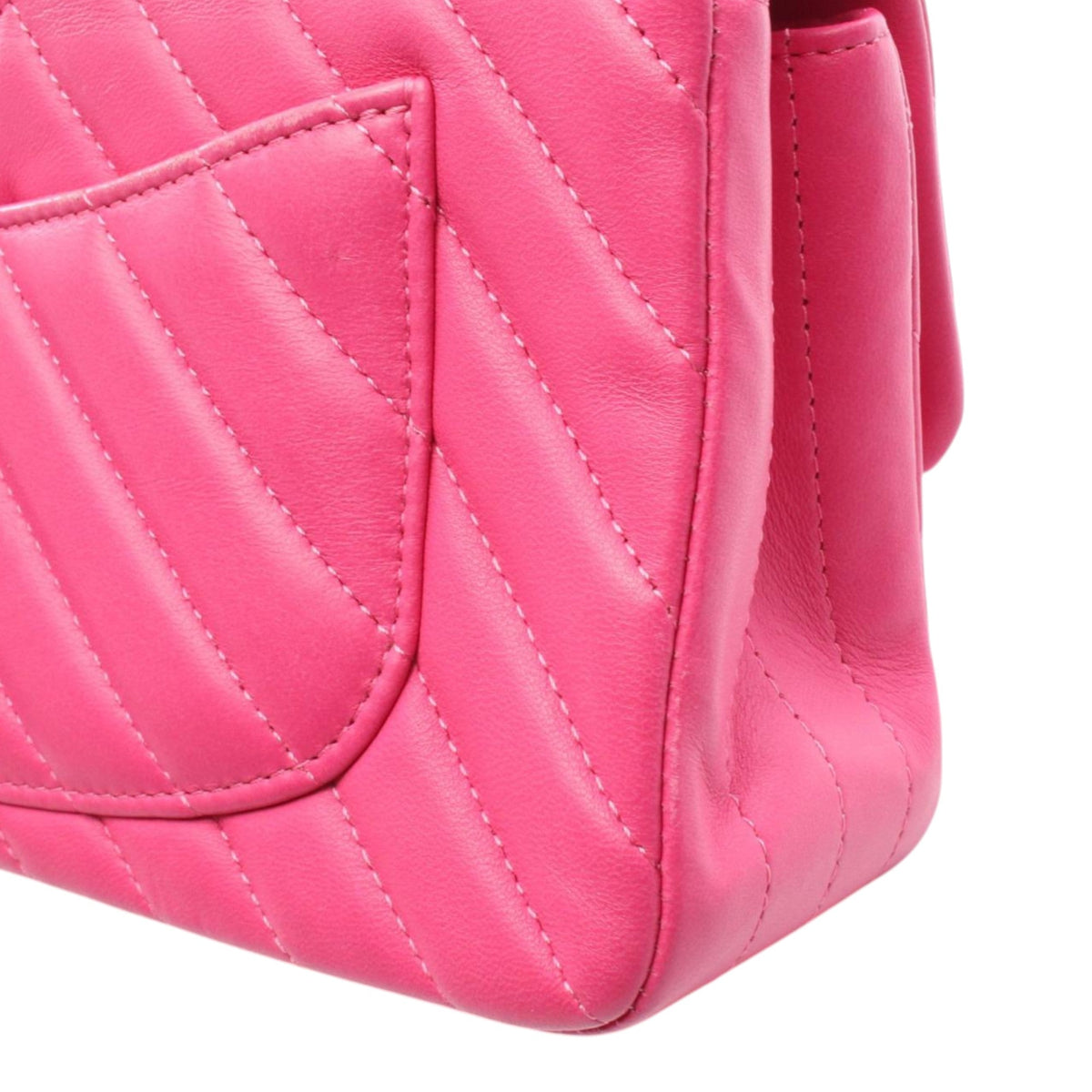 Chanel Mini Rectangular Classic Chevron Lambskin Single Flap
