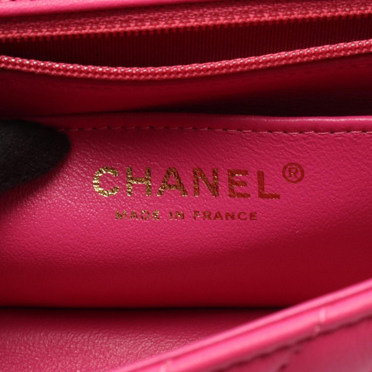 Chanel Mini Rectangular Classic Chevron Lambskin Single Flap