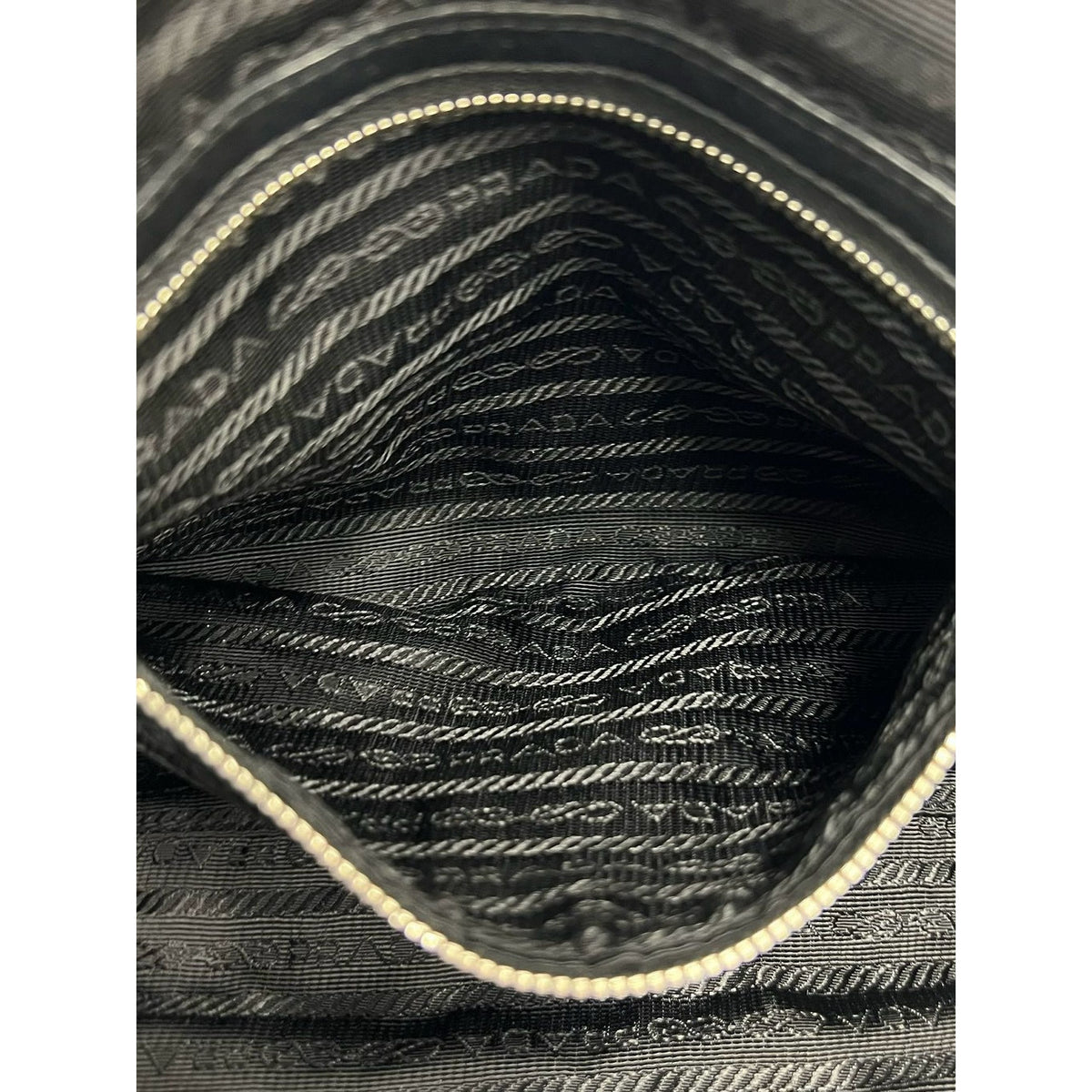 Prada Gaufre Nappa Shoulder Bag — Black