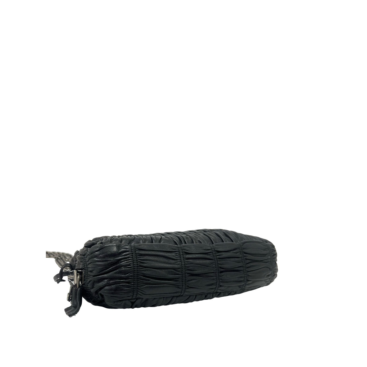 Prada Gaufre Nappa Shoulder Bag — Black