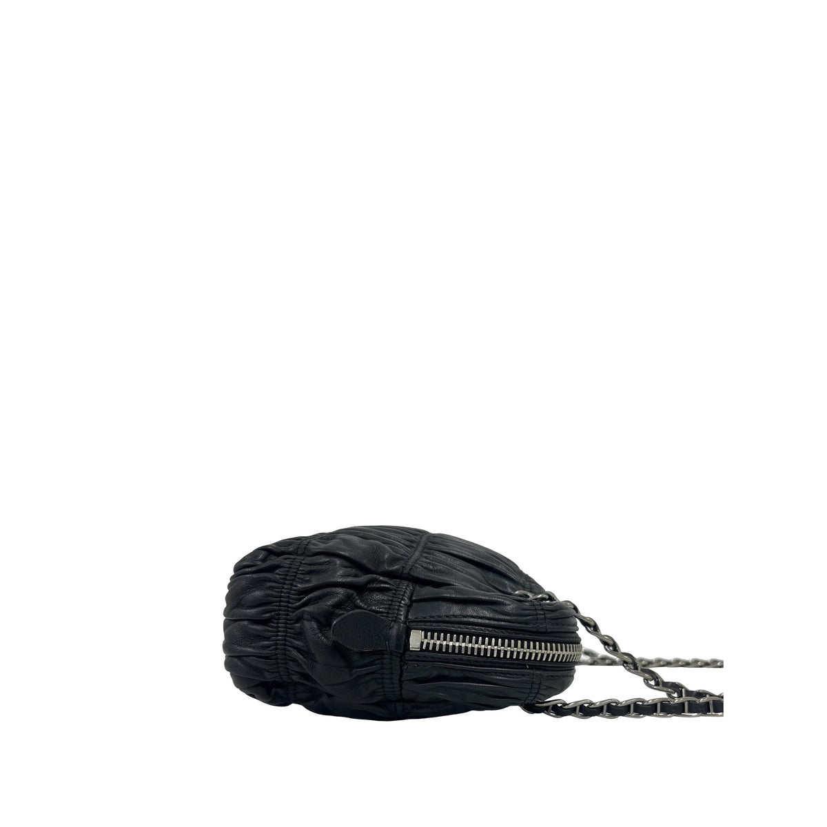 Prada Gaufre Nappa Shoulder Bag — Black