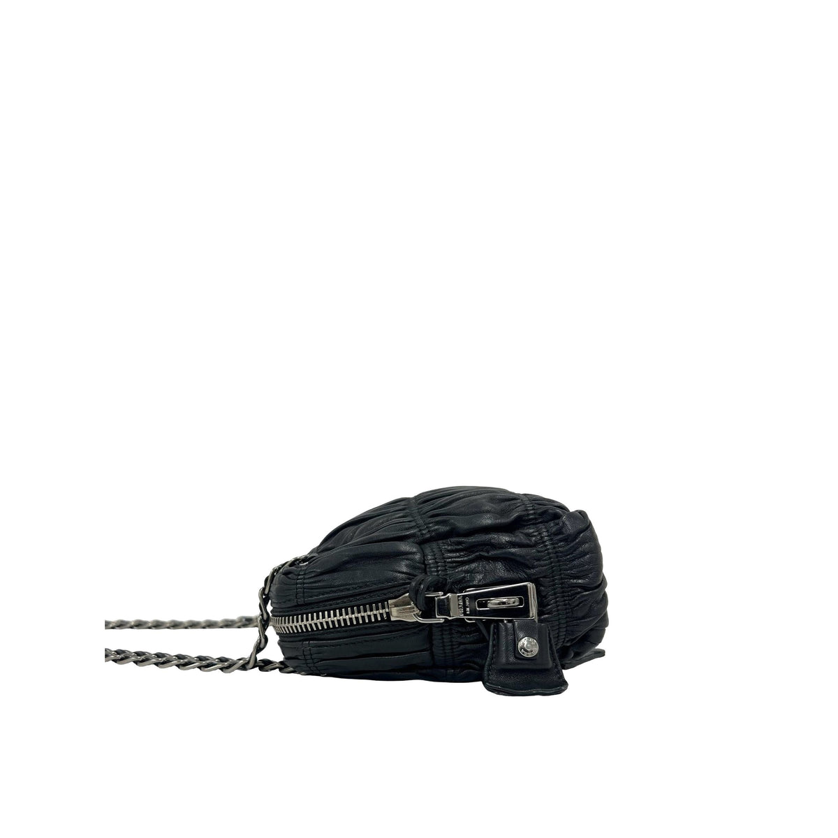 Prada Gaufre Nappa Shoulder Bag — Black