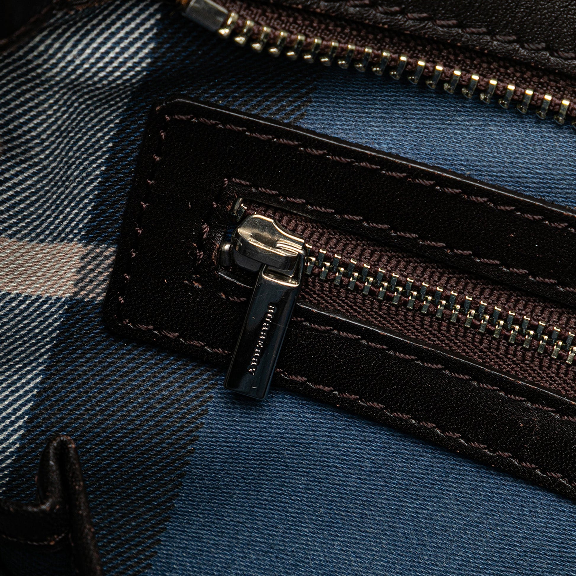 Burberry Leather Trimmed Raffia Crossbody