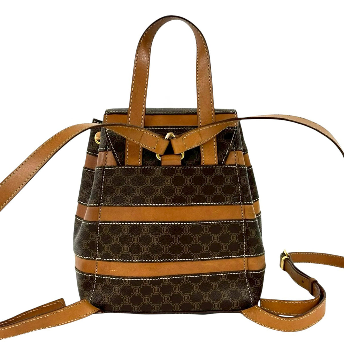 Celine Macadam Coated Canvas Backpack