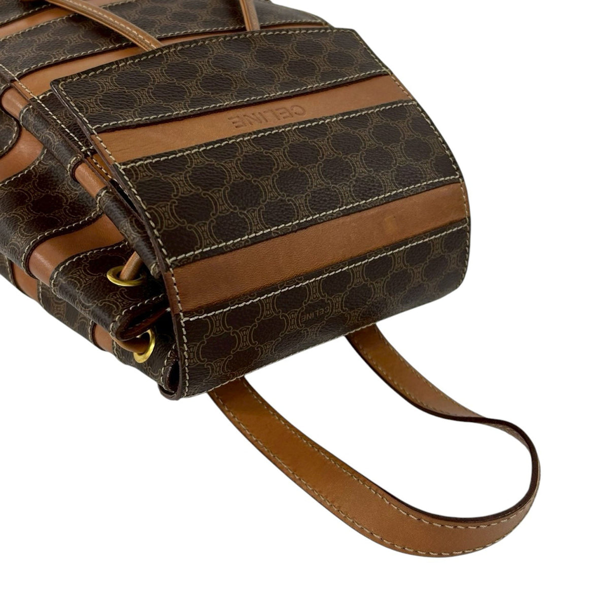 Celine Macadam Coated Canvas Backpack