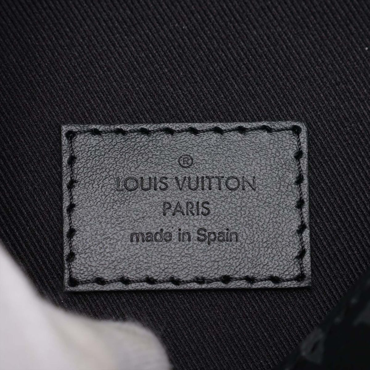 Louis Vuitton Monogram Eclipse Discovery Bumbag PM — Black