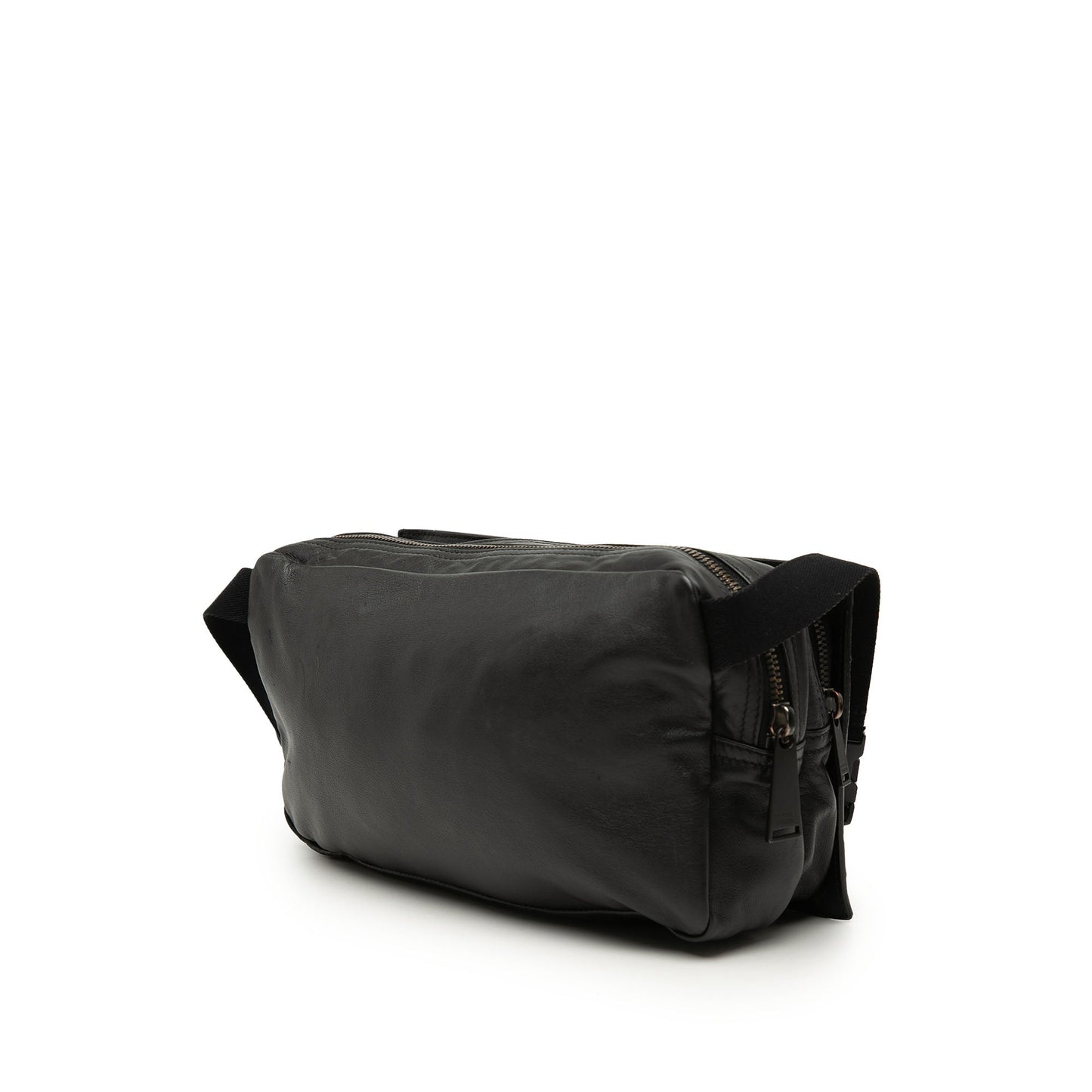 Bottega Veneta Nappa Intrecciato Double Zip Shoulder Bag