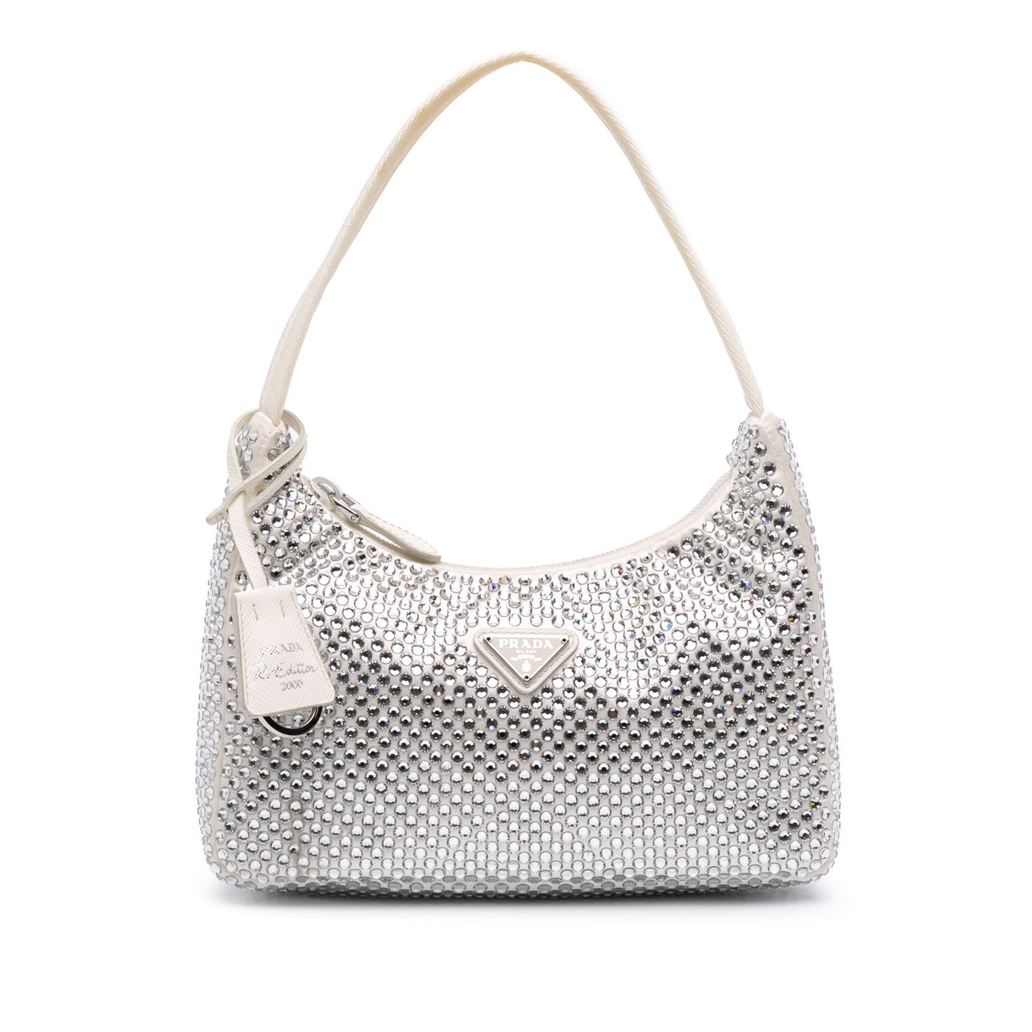Prada Mini Satin Crystal Re-Edition 2000 Shoulder Bag