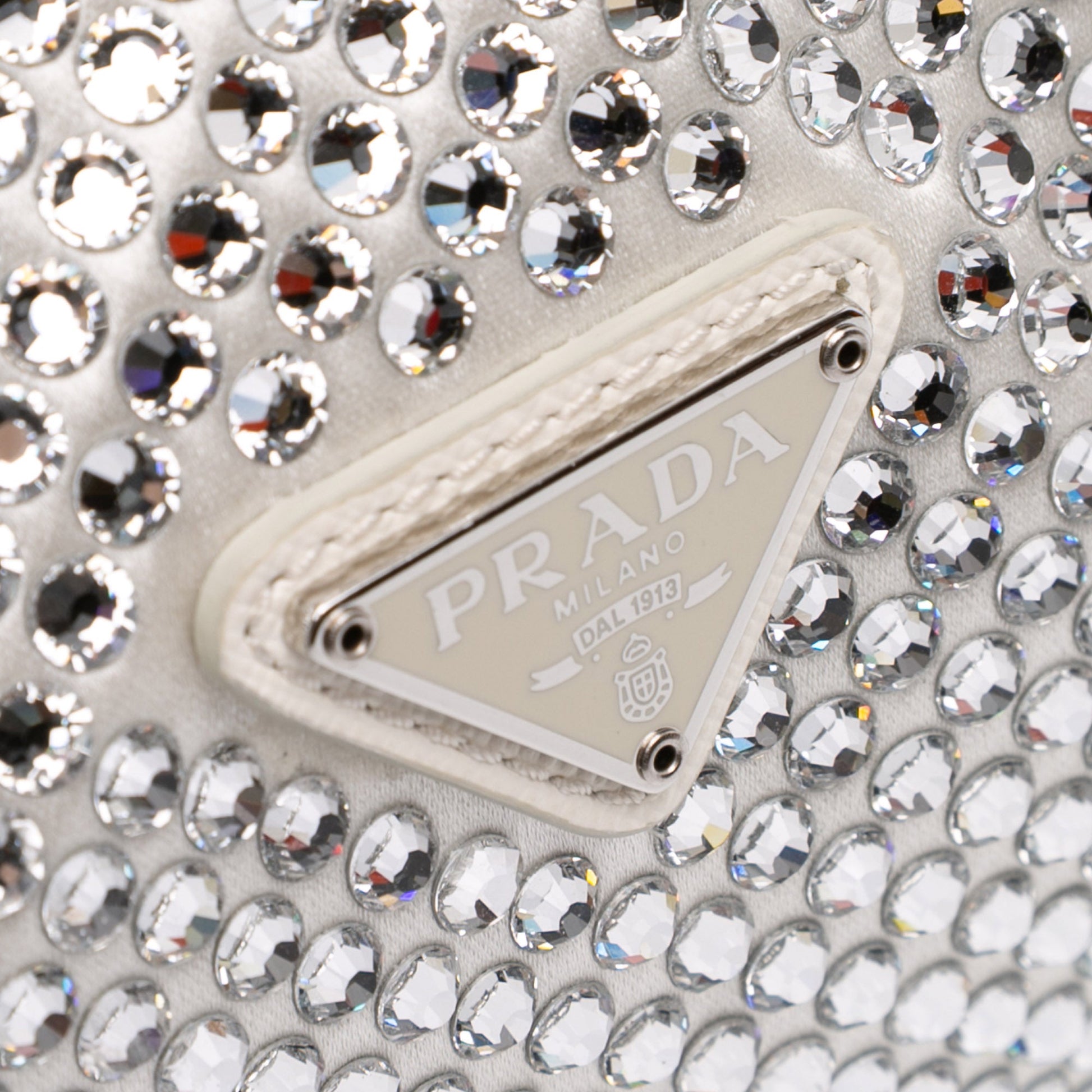 Prada Mini Satin Crystal Re-Edition 2000 Shoulder Bag