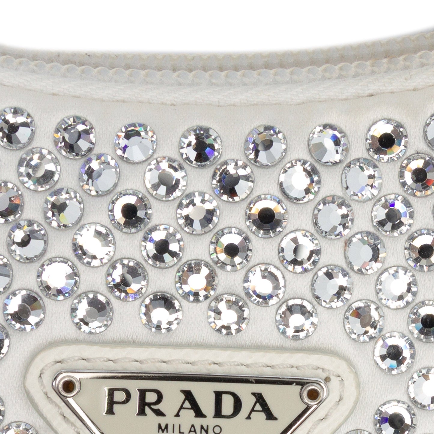 Prada Mini Satin Crystal Re-Edition 2000 Shoulder Bag