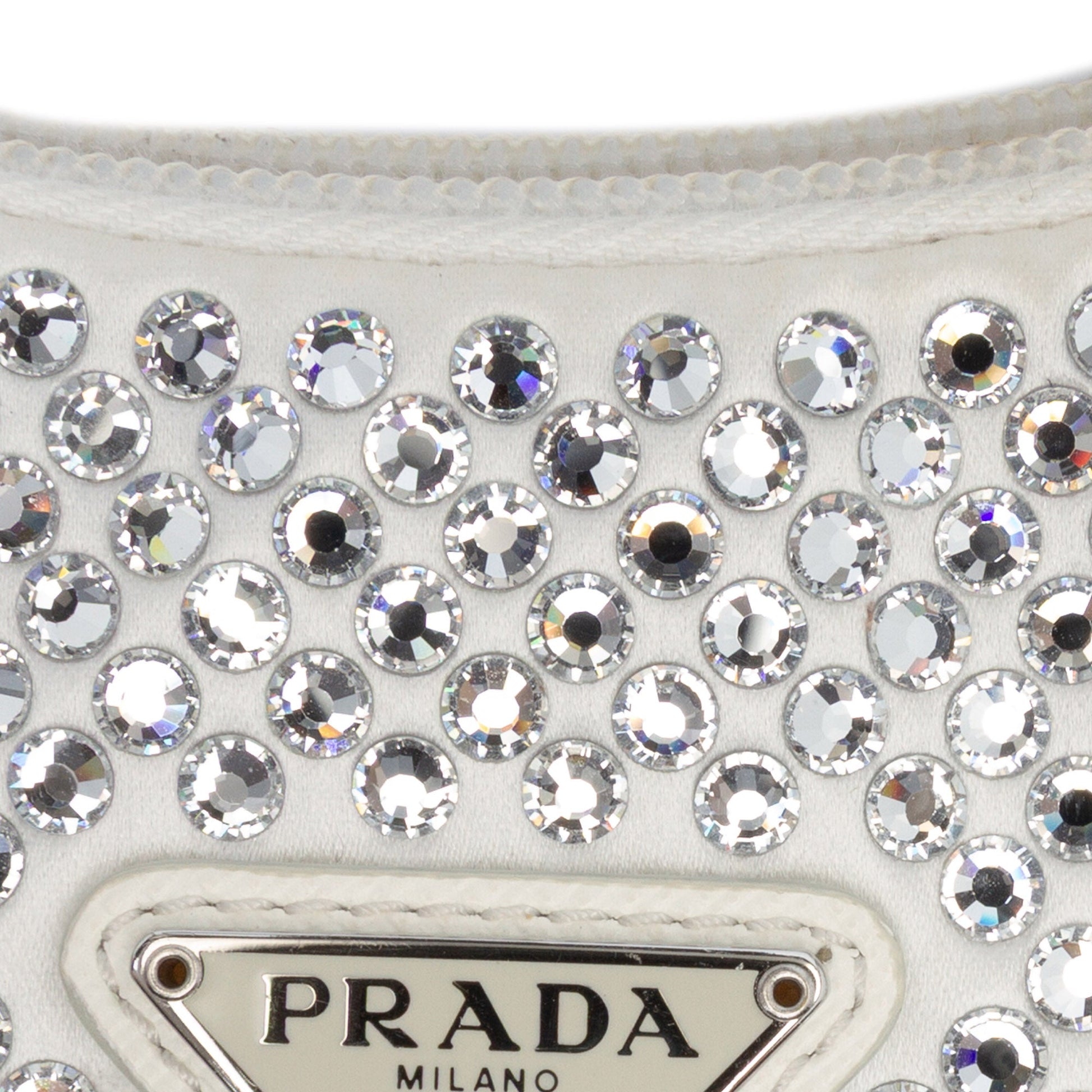 Prada Mini Satin Crystal Re-Edition 2000 Shoulder Bag
