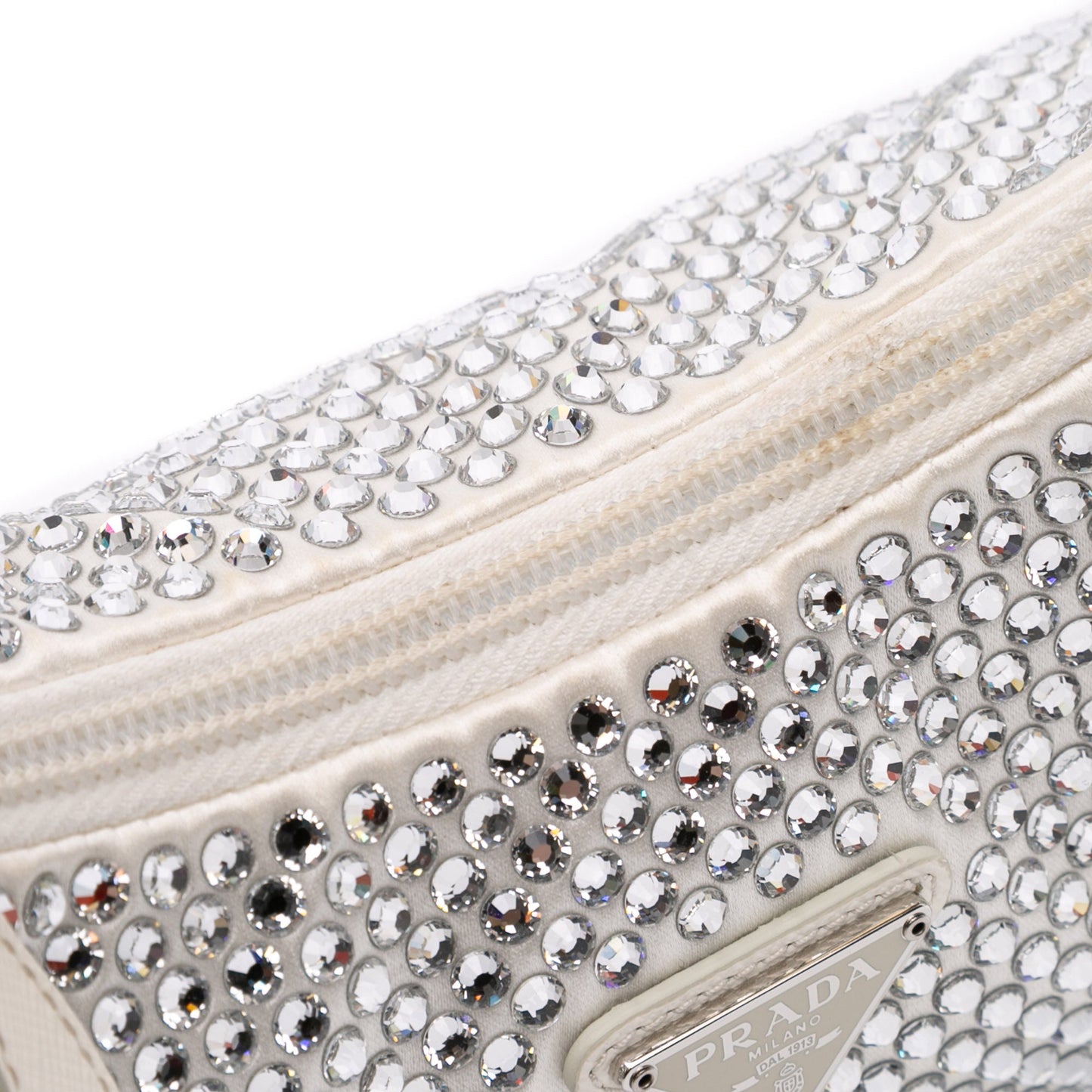 Prada Mini Satin Crystal Re-Edition 2000 Shoulder Bag