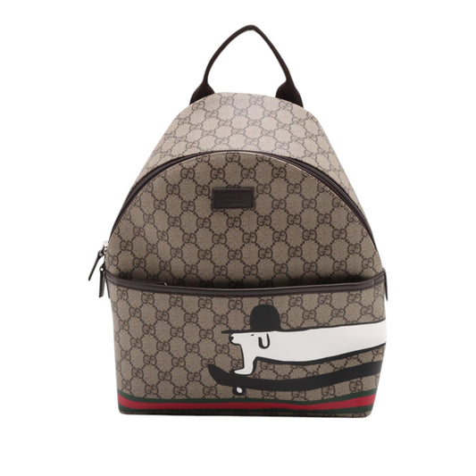 Gucci Kids GG Supreme Web Backpack
