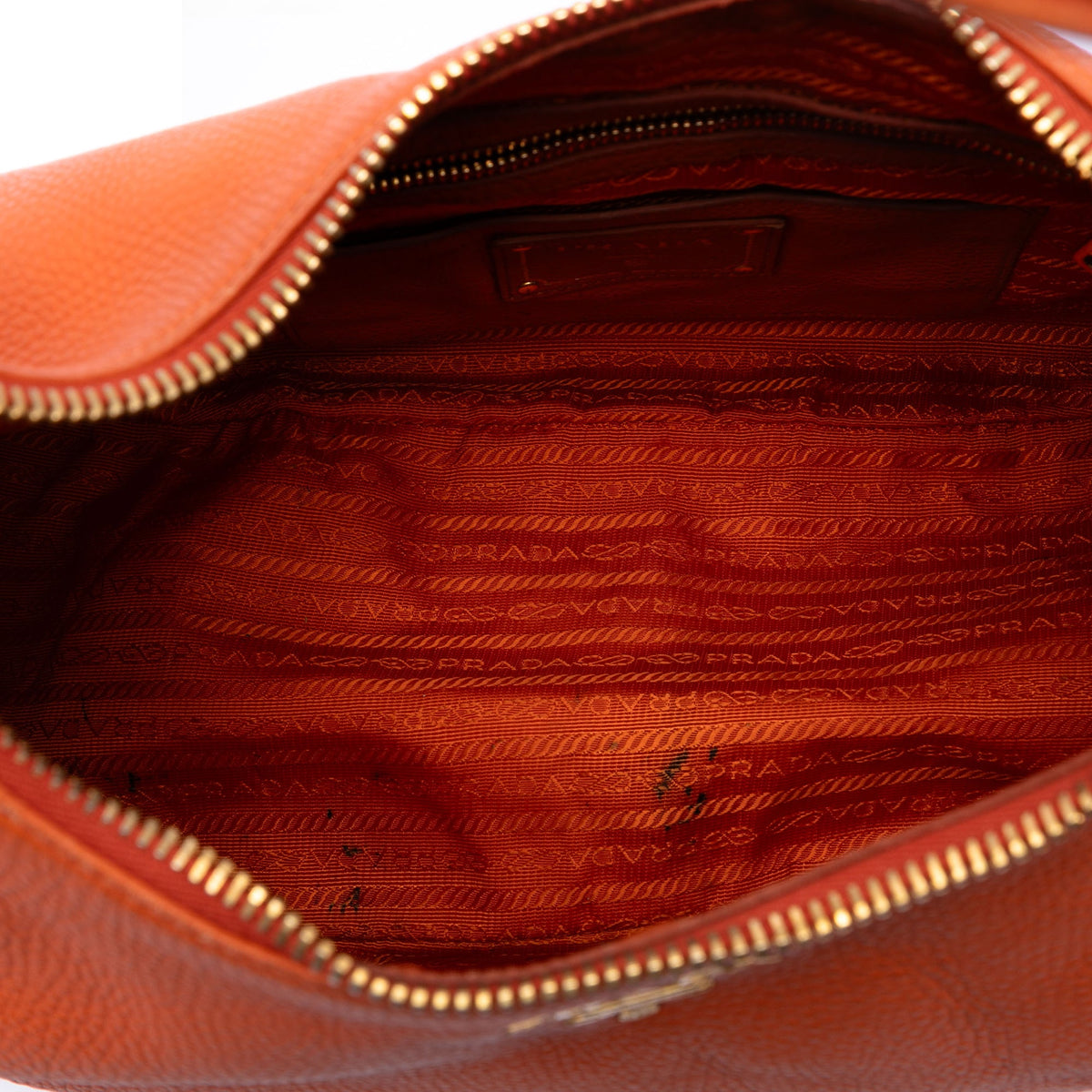 Prada Vitello Daino Zip Top Hobo
