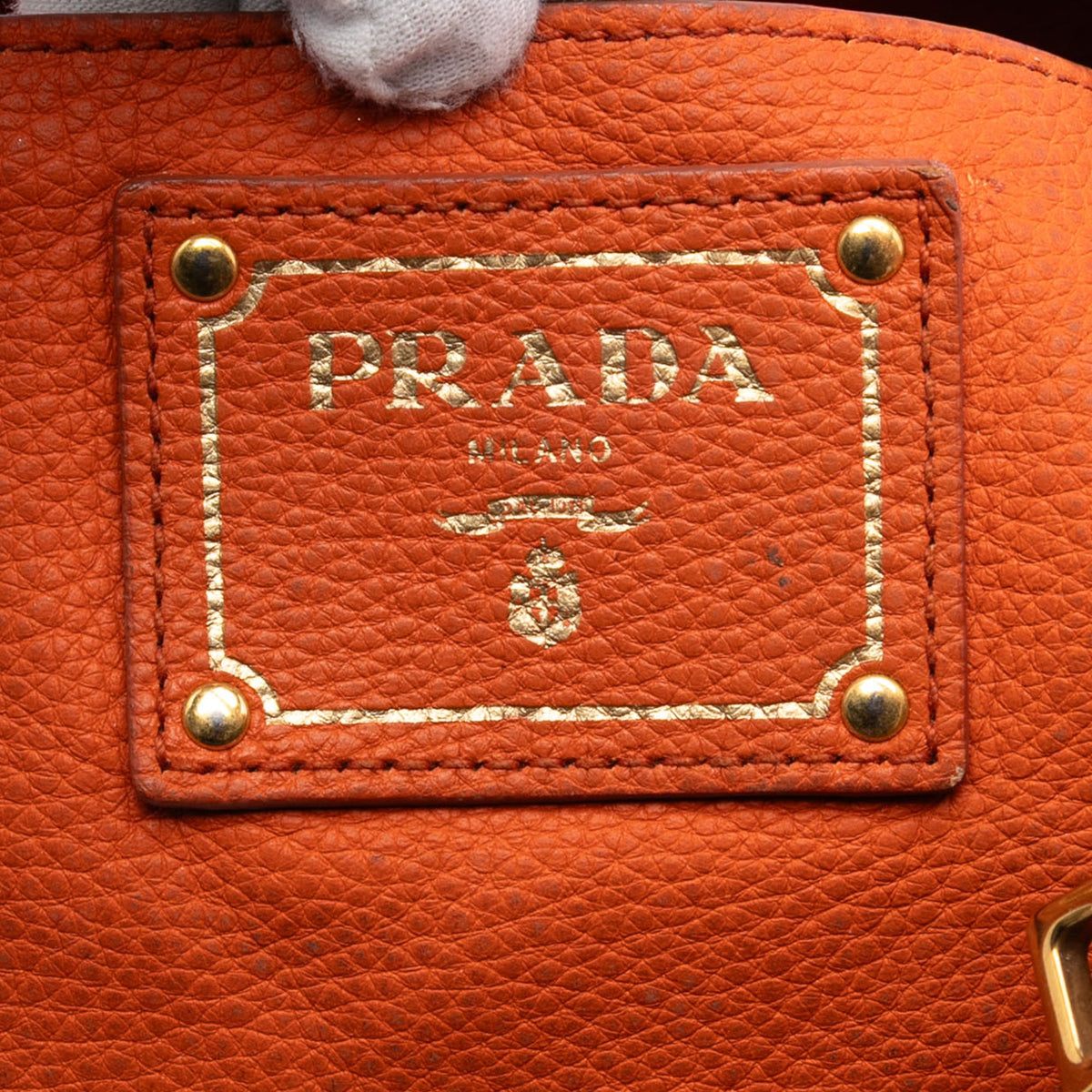 Prada Vitello Daino Zip Top Hobo
