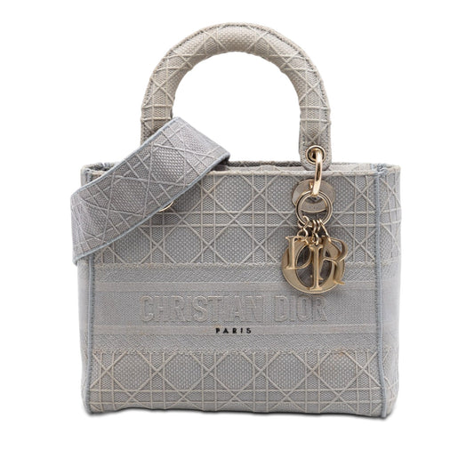 Dior Medium Canvas Cannage Lady D Lite