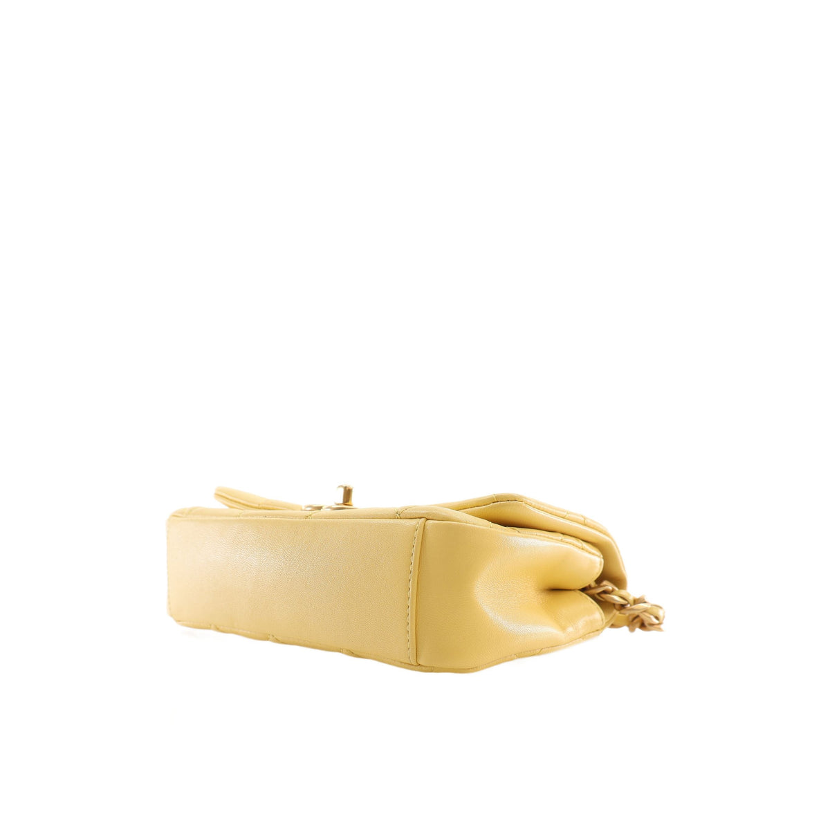 Chanel Small Quilted Lambskin Chain is More Flap — Yellow