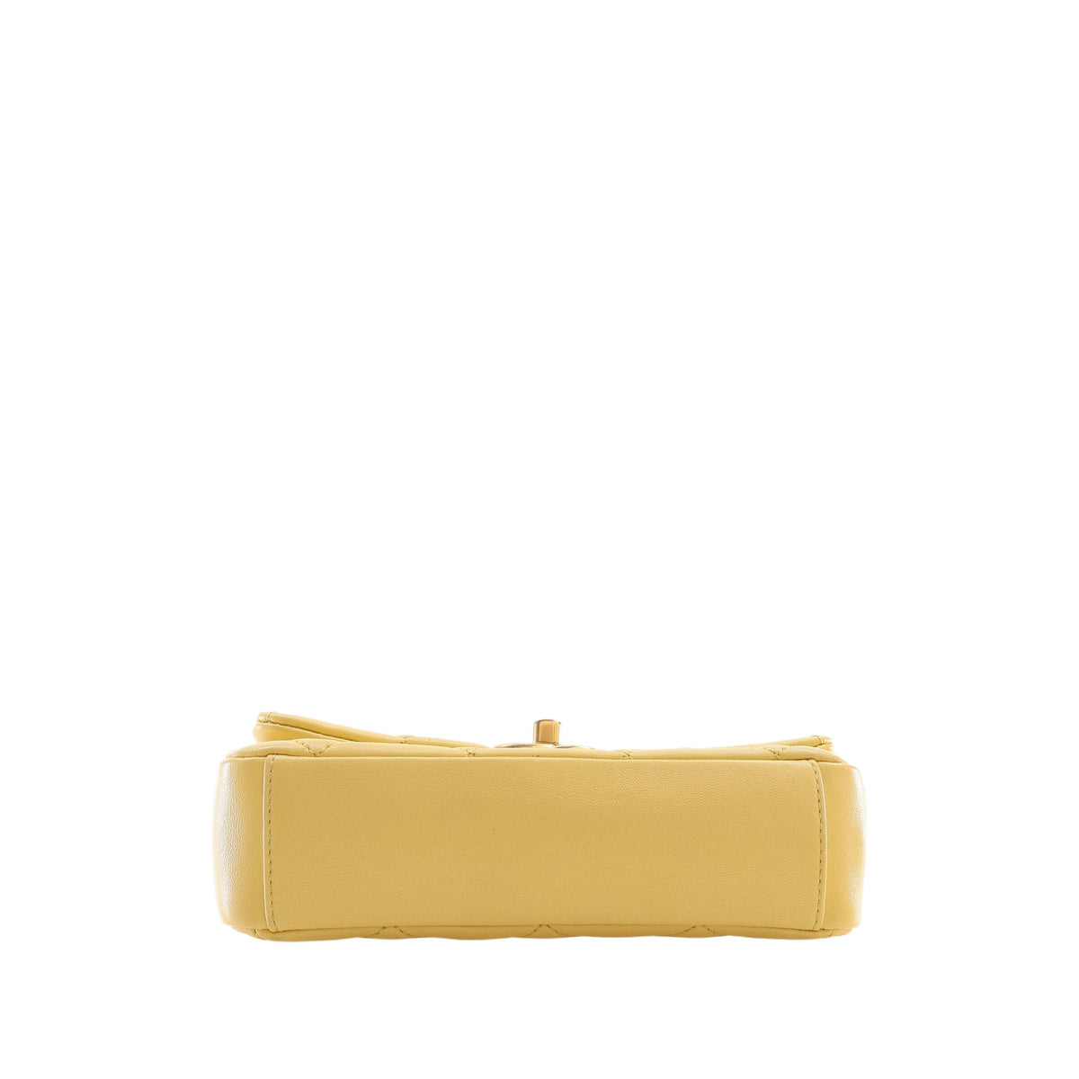 Chanel Small Quilted Lambskin Chain is More Flap — Yellow