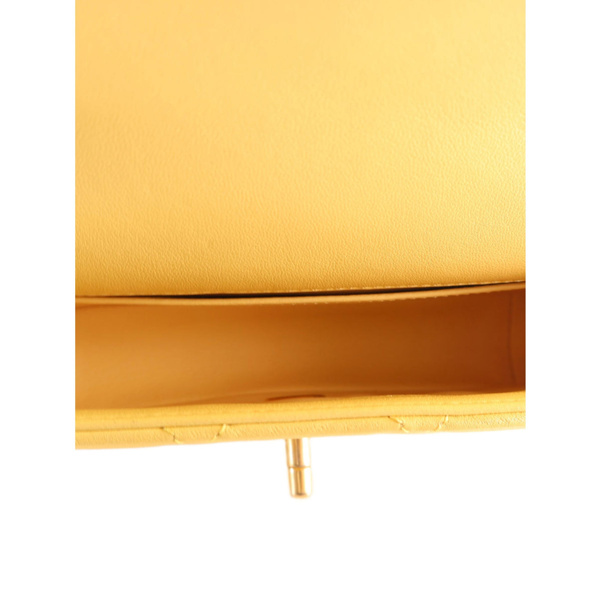 Chanel Small Quilted Lambskin Chain is More Flap — Yellow