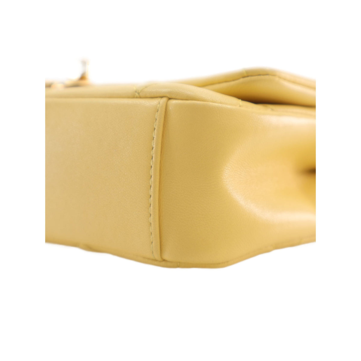 Chanel Small Quilted Lambskin Chain is More Flap — Yellow