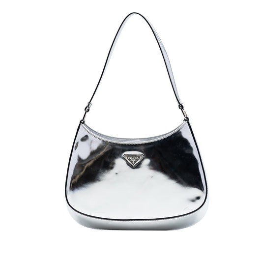 Prada Spazzolato Leather Cleo Shoulder Bag