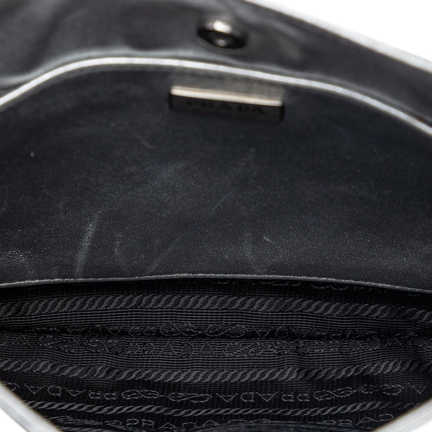 Prada Spazzolato Leather Cleo Shoulder Bag