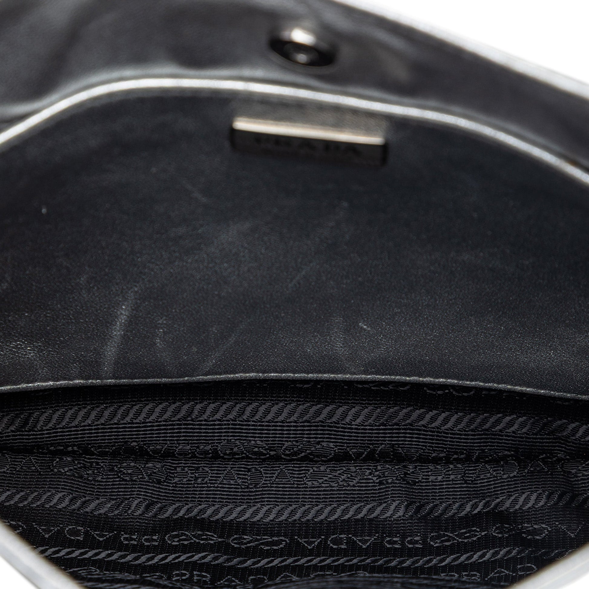 Prada Spazzolato Leather Cleo Shoulder Bag