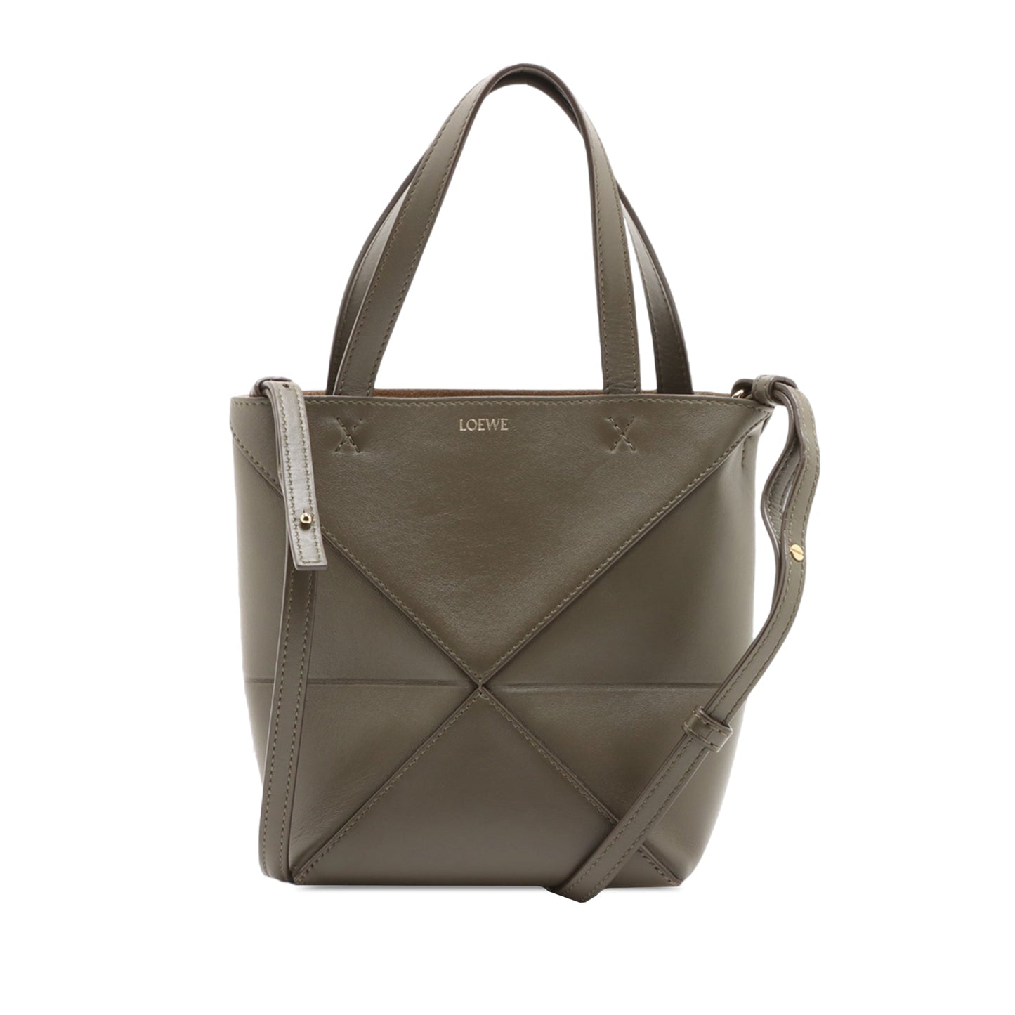 LOEWE Mini Calfskin Puzzle Fold Tote