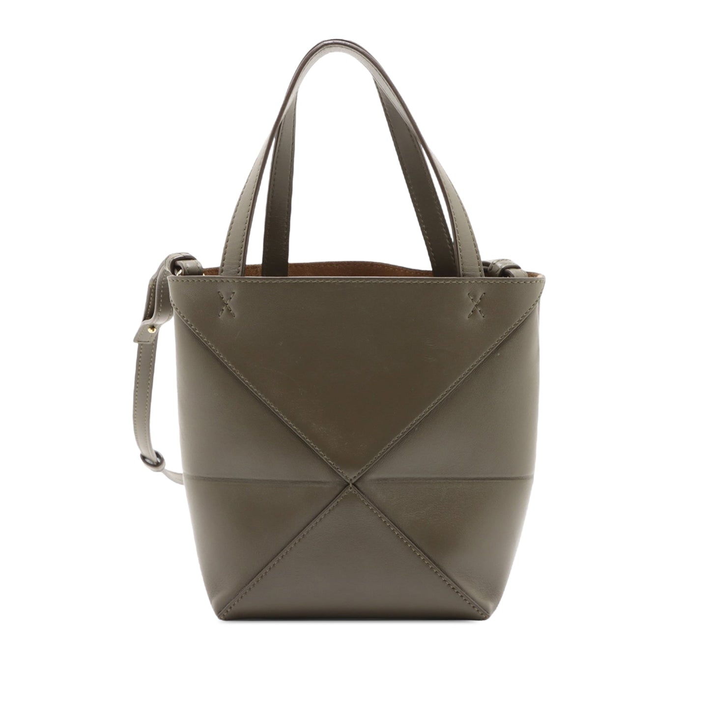 LOEWE Mini Calfskin Puzzle Fold Tote