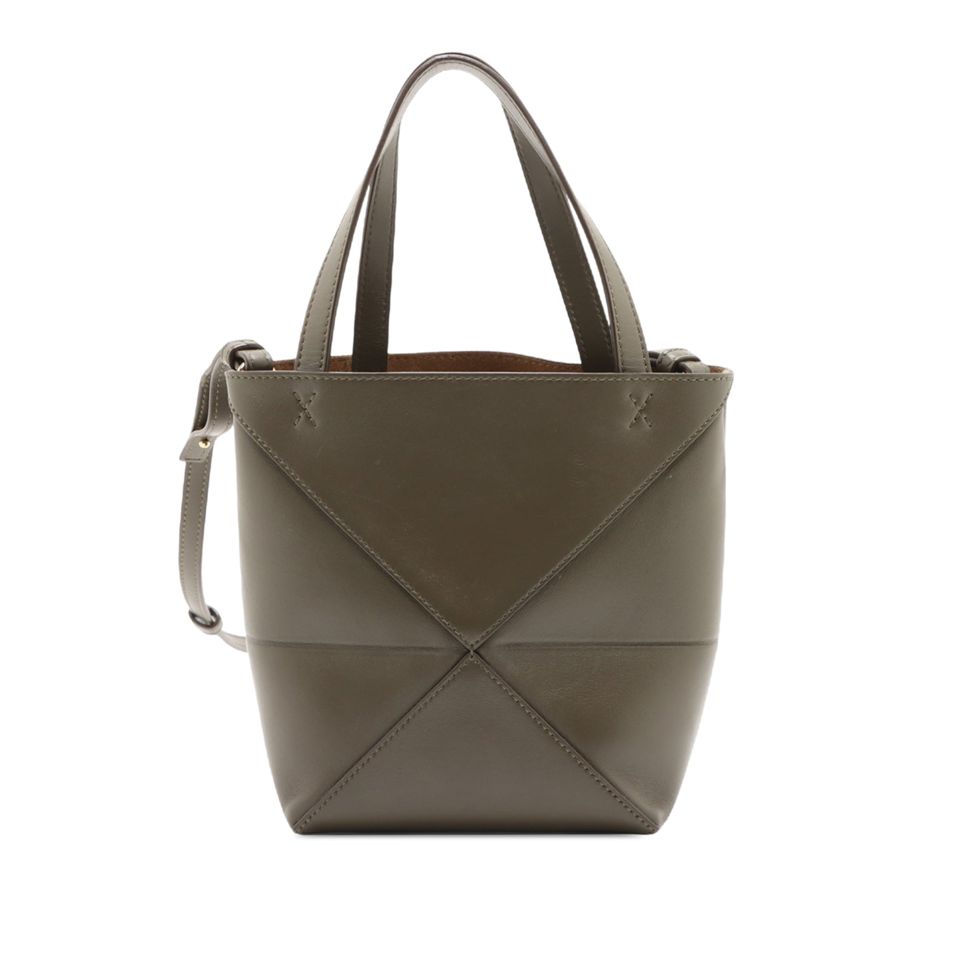 LOEWE Mini Calfskin Puzzle Fold Tote
