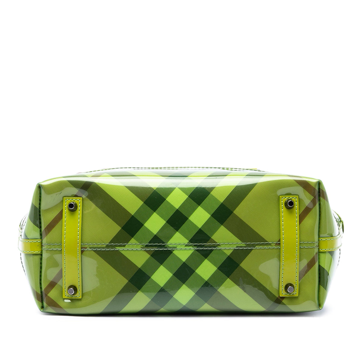 Burberry Supernova Check Coated Canvas and PVC Tote — Beige